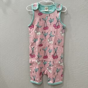 NWT Meyadey Cherry Kiss Playsuit Shirt Dungarees